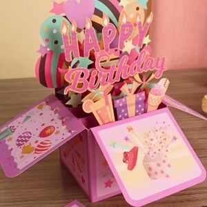 Colorful Pop-Up Birthday Card